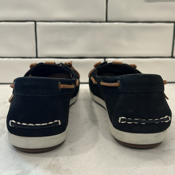 Sperry Top Sider Black Moccasin Boat Shoes - Picture 5 of 16